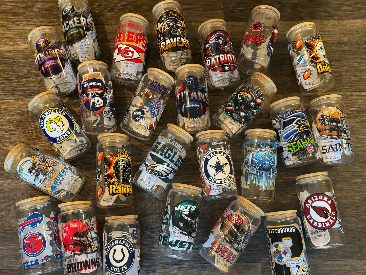 Football Glass Cups