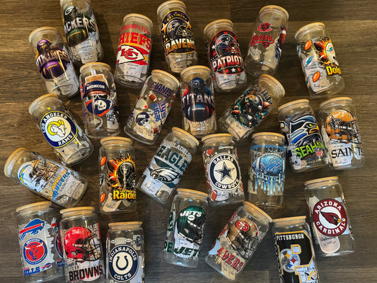 Football Glass Cups