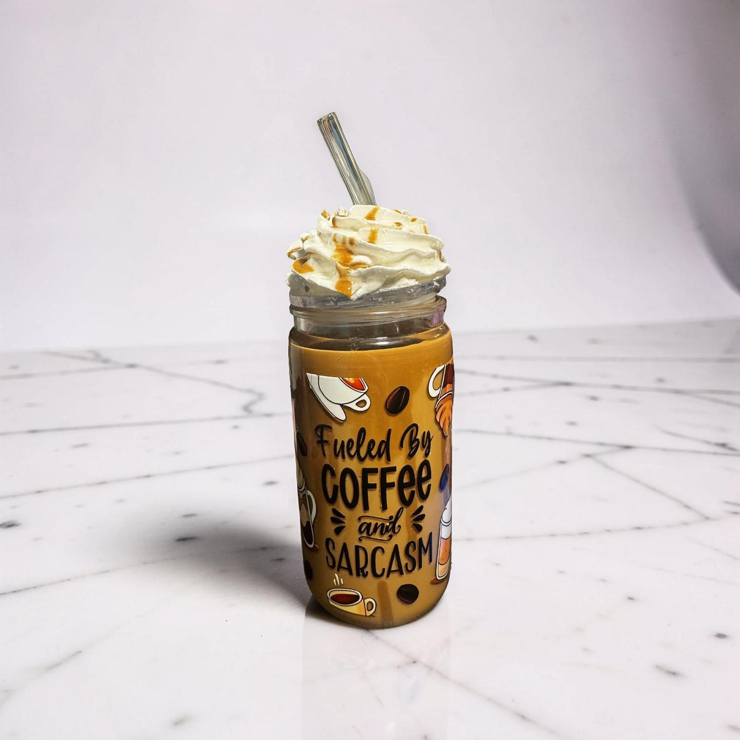 Carmel coffee snow-globe